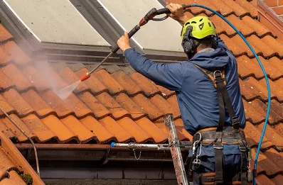 Démoussage et hydrofuge de toiture à Arbas